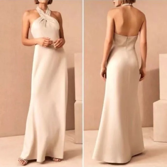 BHLDN (Anthropologie) dusty rose formal gown sz 4 - Picture 7 of 11